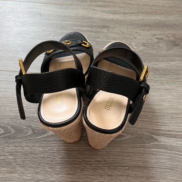 GUESS Hisley Espadrille Wedge Sandal black - Picture 4 of 5